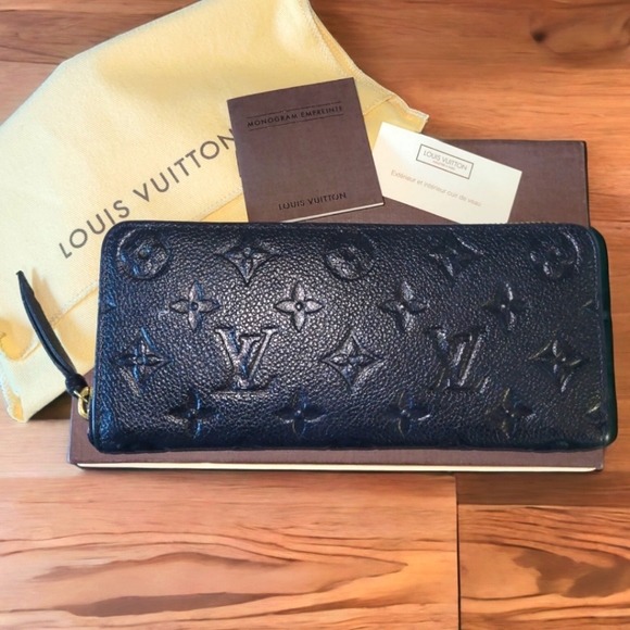 Louis Vuitton Handbags - LOUIS VUITTON Empreinte Black Leather Clemence Wallet